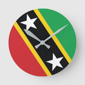 St Kitts and Nevis National Flag Clock