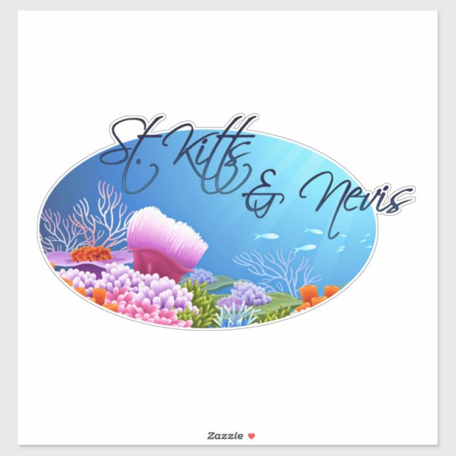 St. Kitts & Nevis decal (Sheet)