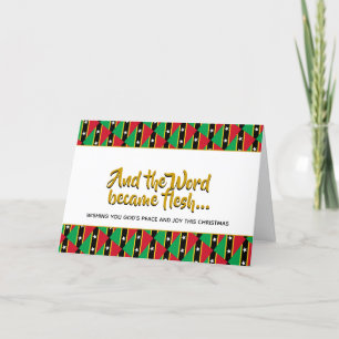 ST KITTS & NEVIS Word Became Flesh CHRISTMAS Holiday Card