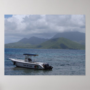 St Kitts, Turtle Beach Poster