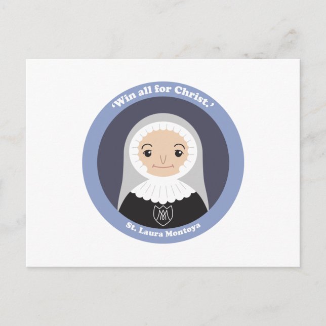 St. Laura Montoya Postcard (Front)