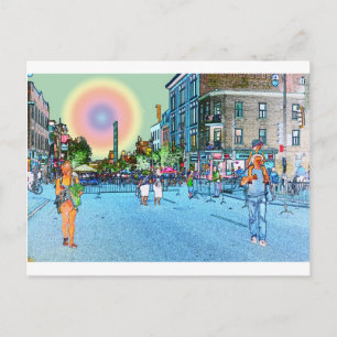St Laurent Street Postcard