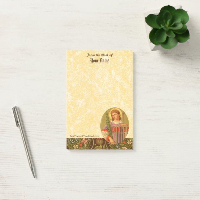 St. Lawrence of Rome (PM 04) 4"x6" Post-it Notes (Office)