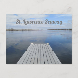 St. Lawrence River and Seaway from Dock, NY Postcard