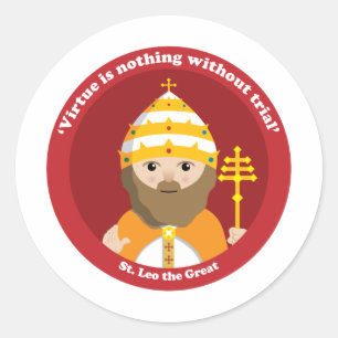 St. Leo the Great Classic Round Sticker