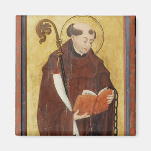 St. Leonard (oil on gold ground panel) (pair of 12 Magnet