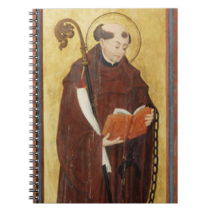 St. Leonard (oil on gold ground panel) (pair of 12 Notebook