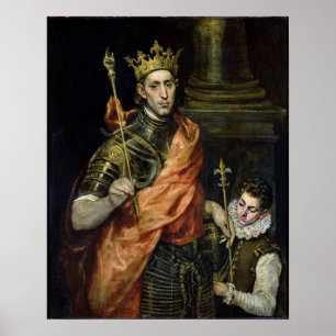 St. Louis and his Page, c.1585-90 Poster