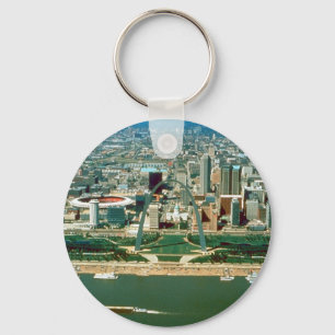 St. Louis Arch and Skyline Key Ring