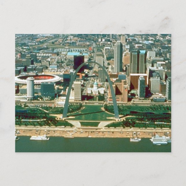 St. Louis Arch and Skyline Postcard (Front)