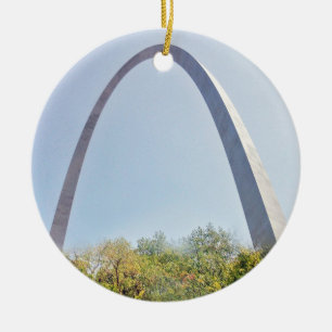 St Louis Arch, Christmas Ornament, St Louis Ceramic Ornament
