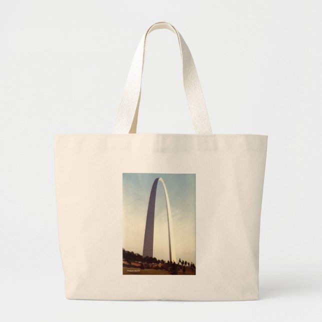St. Louis Arch Large Tote Bag (Front)