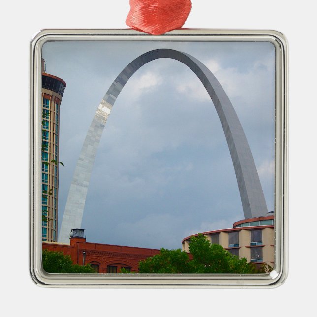St. Louis Arch Metal Ornament (Front)