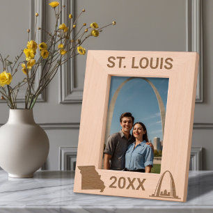 St. Louis Arch Missouri Custom Etched Frames