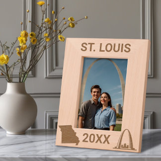 St. Louis Arch Missouri Custom Etched Frames