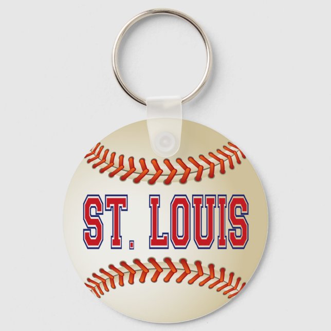 ST. LOUIS BASEBALL KEY RING (Front)