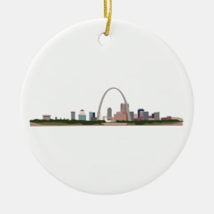 St. Louis Ceramic Ornament