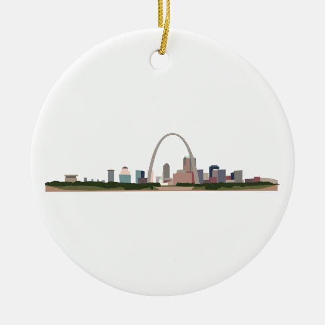 St. Louis Ceramic Ornament (Front)