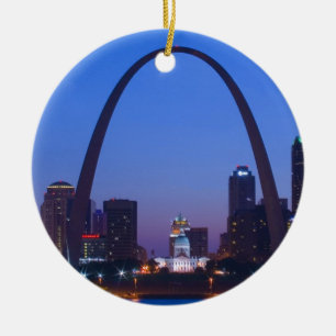 St. Louis City Scape Ceramic Ornament
