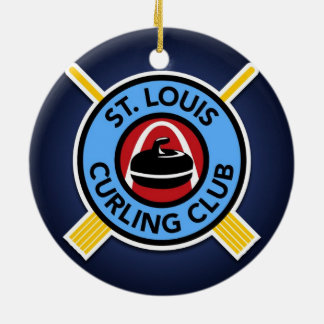 St Louis Curling Club Ceramic Tree Decoration