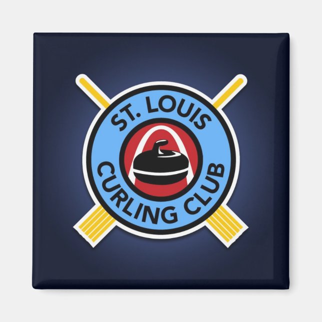 St Louis Curling Club Magnet (Front)