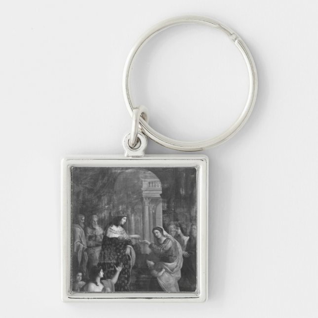 St. Louis  distributing alms Key Ring (Front)