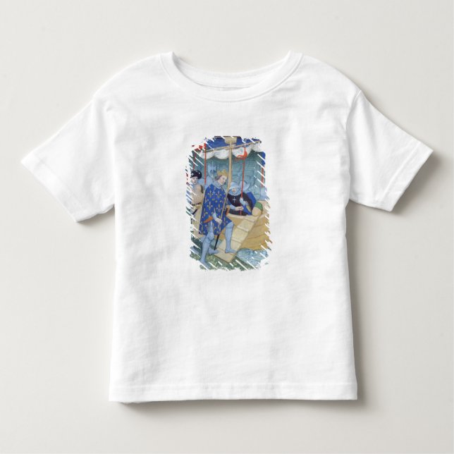 St. Louis embarking for the Crusades Toddler T-Shirt (Front)