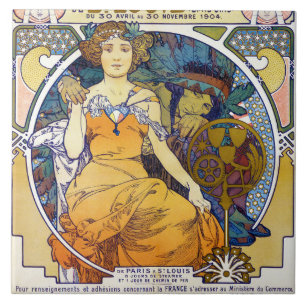 St. Louis Exhibition, Mucha Ceramic Tile