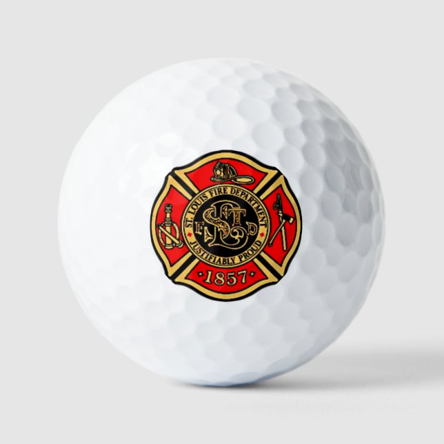 St. LOUIS FIRE DEPARTMENT. Golf Balls (Front)