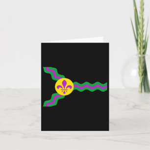 St. Louis Flag Mardi Gras Mardi Gras Soulard Card