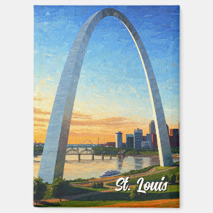 St Louis Gateway Arch Travel Magnet