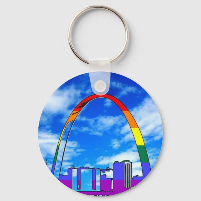 St. Louis GLBT Pride Key Ring (Front)