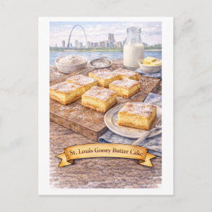 St. Louis Gooey Butter Cake (American Food Series) Postcard