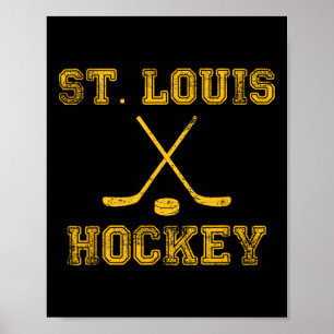 St. Louis Ice Hockey Sticks State Outile Stl Tee Poster