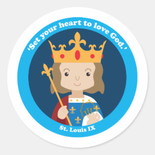 St. Louis IX Classic Round Sticker