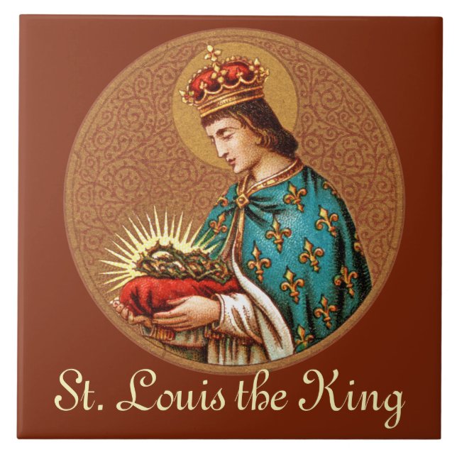 St. Louis IX (Detail; ‘Medallion’ Only; BK 065) Ceramic Tile (Front)