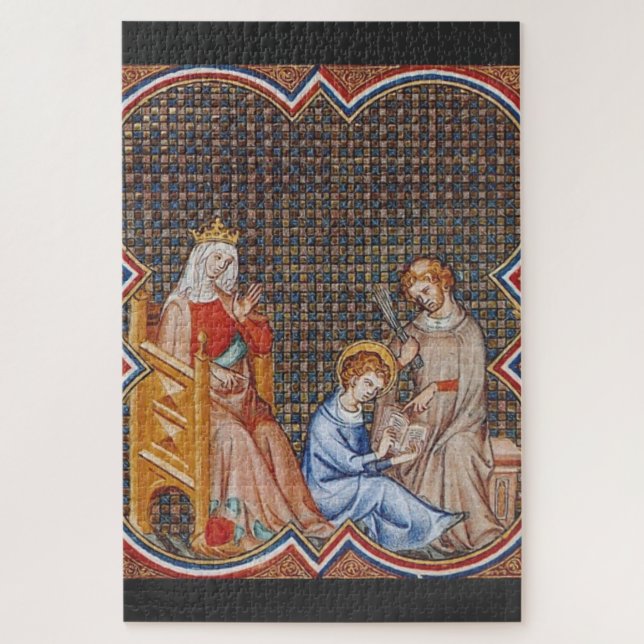 St. Louis IX of France Patron of Kings Art Jigsaw Puzzle (Vertical)