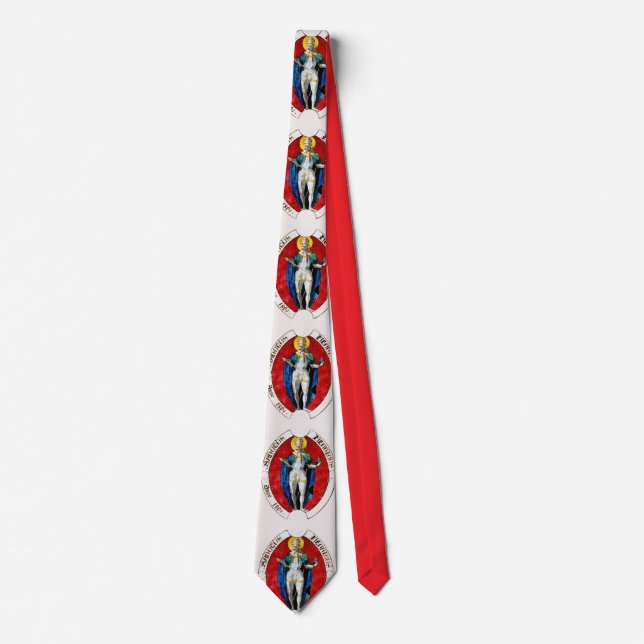St. Louis IX of France Patron of Kings Tie (Front)