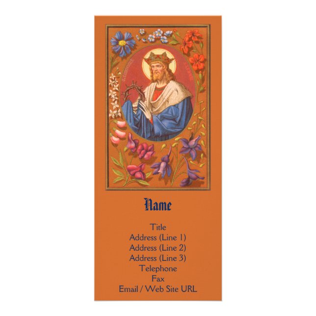 St. Louis IX the King (PM 05) Customisable Rack Card (Front)