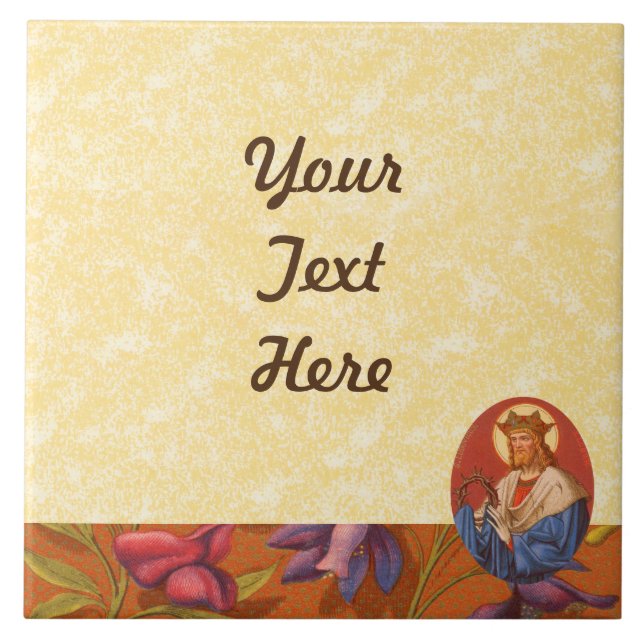 St. Louis IX the King (PM 05) DIY Design Ceramic Tile (Front)