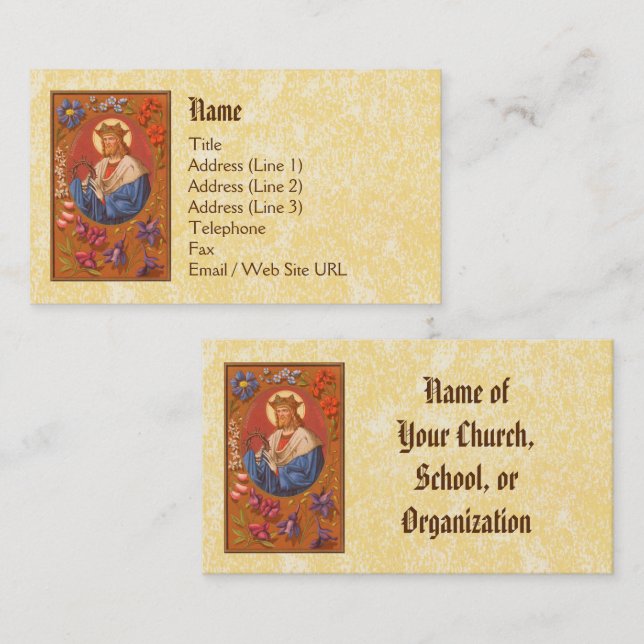 St. Louis IX the King (PM 05) Standard Business Card (Front/Back)