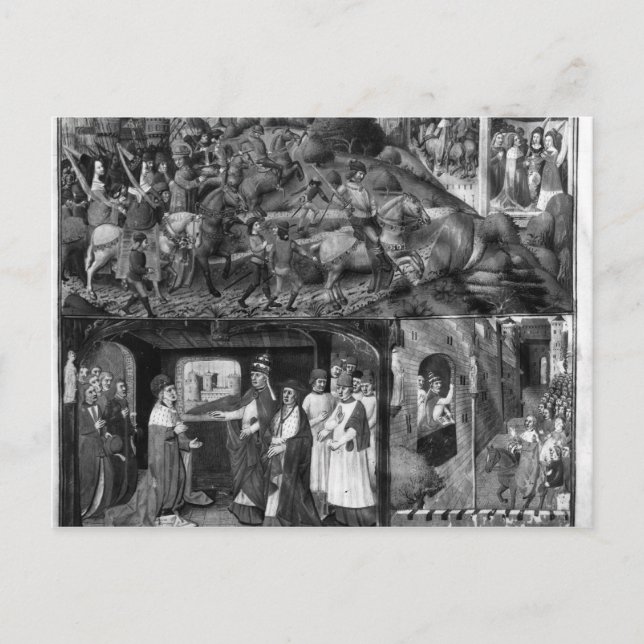St. Louis  Leaving for the Crusade Postcard (Front)