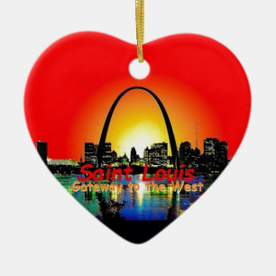 St. Louis Missouri Ceramic Tree Decoration
