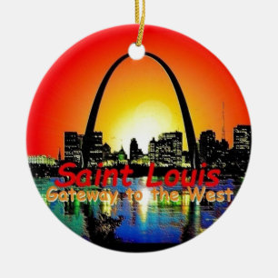 St. Louis Missouri Ceramic Tree Decoration