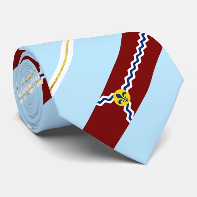 St.Louis (Missouri) city flag Neck Tie (Rolled)