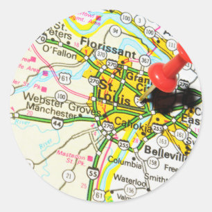 St. Louis, Missouri Classic Round Sticker