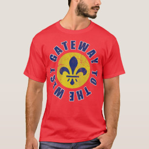 St Louis Missouri Gateway To The West Vintage Fade T-Shirt