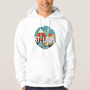 St. Louis, Missouri Geometric Design Hoodie