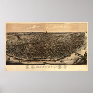 St. Louis, Missouri in 1896 Poster