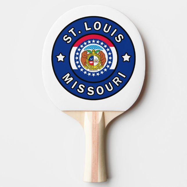 St. Louis Missouri Ping Pong Paddle (Front)